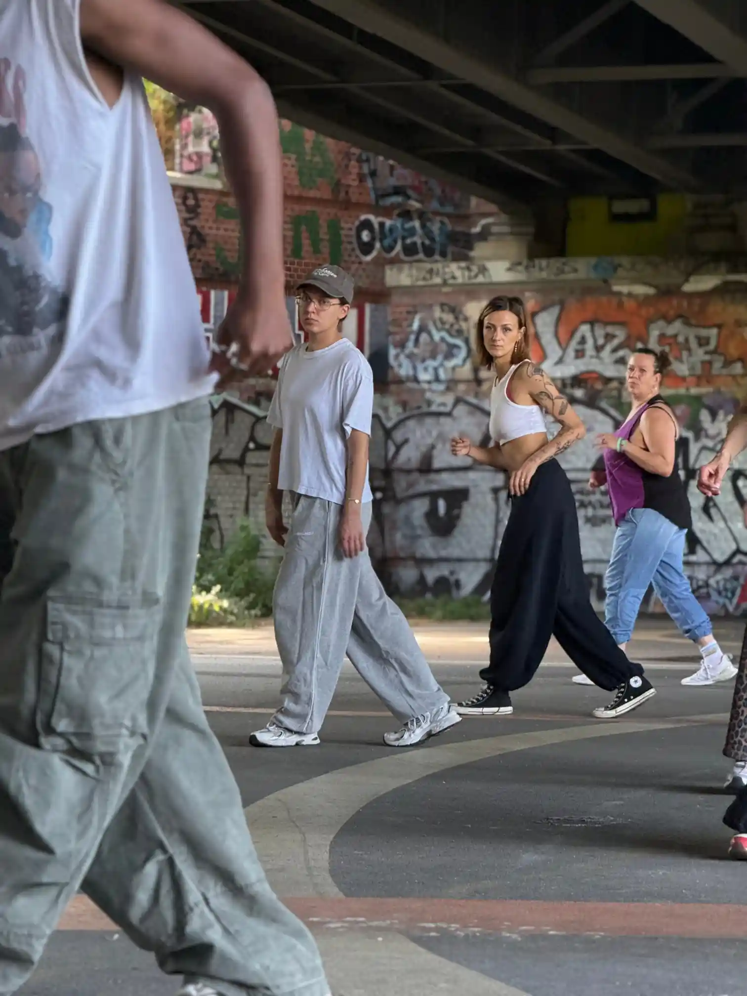 Hip-Hop Choreografie draußen in Berlin
